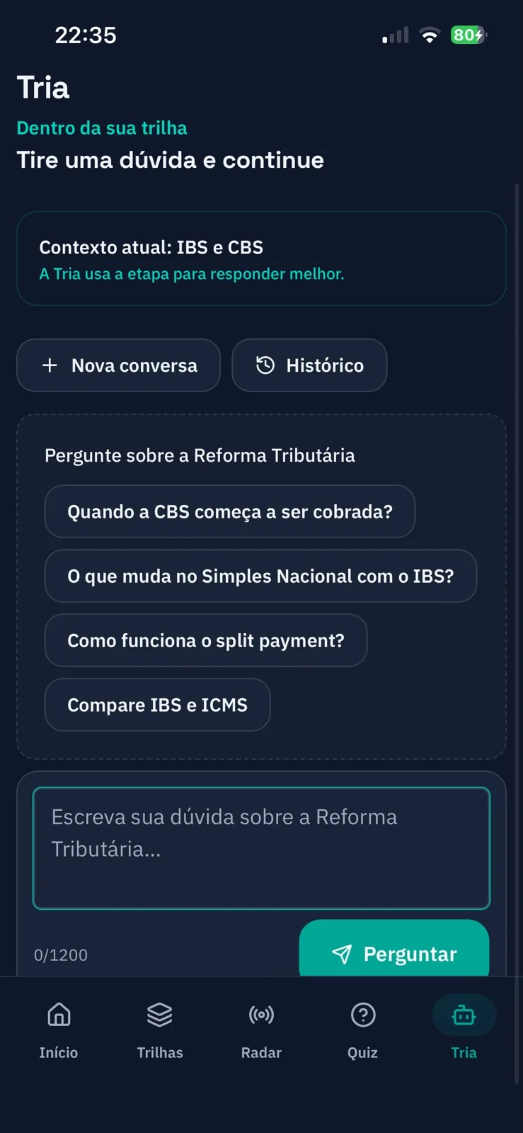 Tria Co-pilot IA: Assistente Tributária 24/7 com Citação Oficial